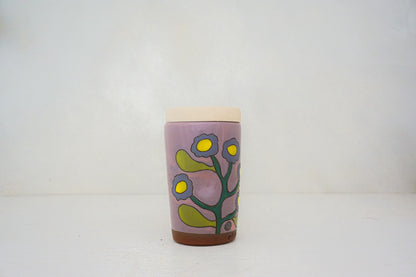 Flower Travel cup in BUBBLEGUM