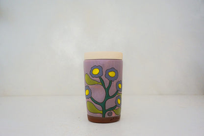 Flower Travel cup in BUBBLEGUM