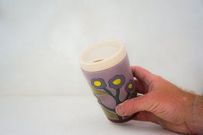 Flower Travel cup in BUBBLEGUM