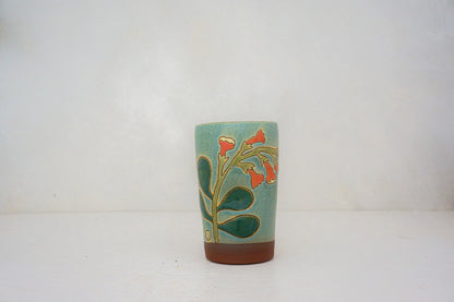 Red Trumpet Flower cup in LAKE