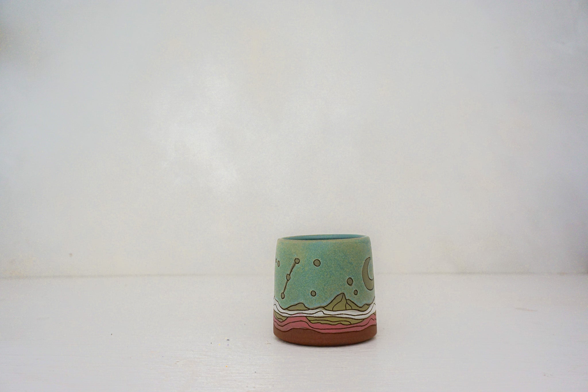 Crescent moon mtn BB mug in LAKE