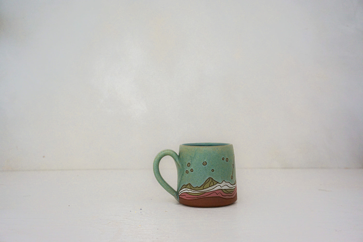 Crescent moon mtn BB mug in LAKE