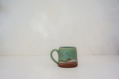 Crescent moon mtn BB mug in LAKE