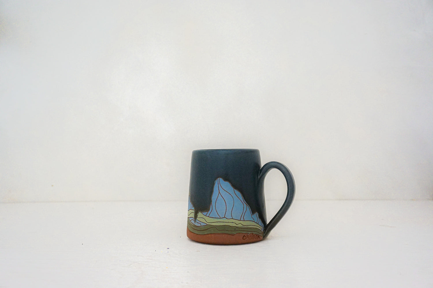 W Teton blue mug in DARBY