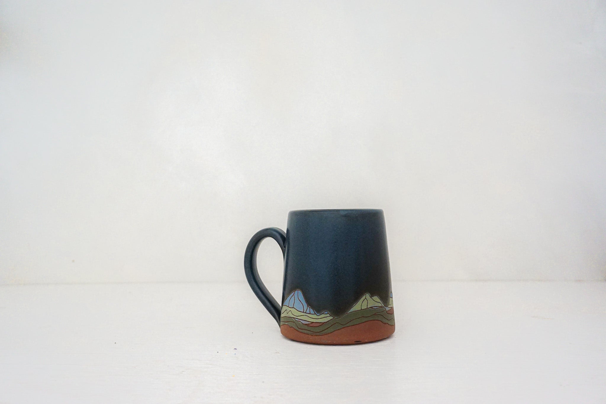 W Teton blue mug in DARBY