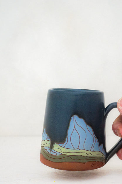 W Teton blue mug in DARBY