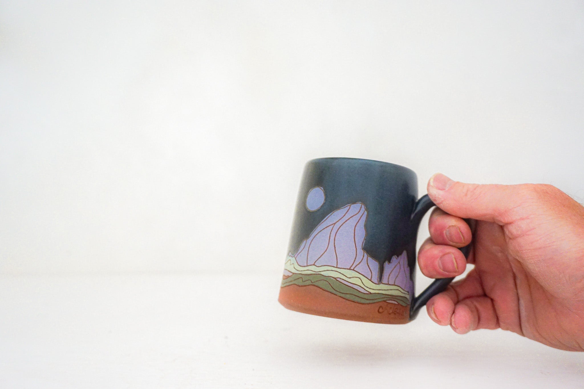 E Teton moon mug in DARBY