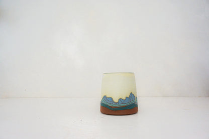 W Teton blue mug in BONE 2