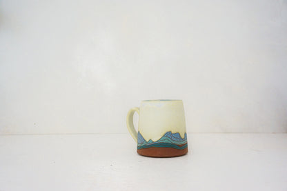 W Teton blue mug in BONE 2