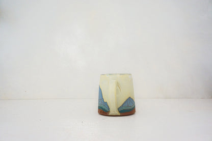 W Teton blue mug in BONE 2