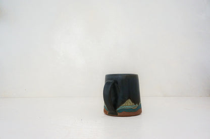 W Teton green mug in DARBY