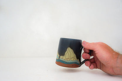 W Teton green mug in DARBY