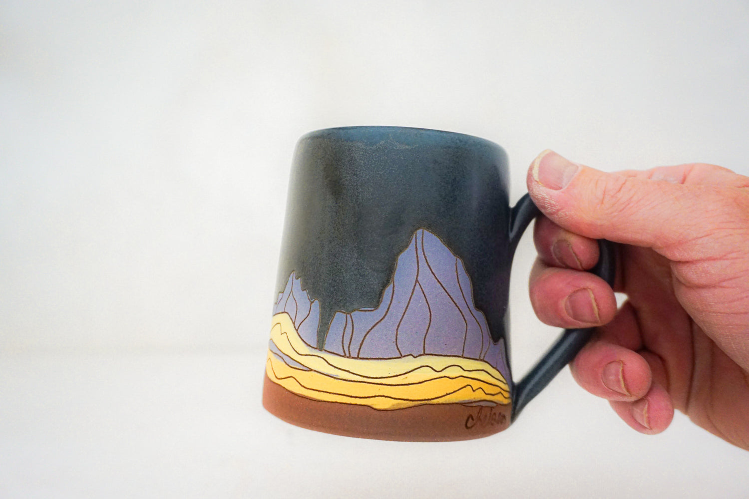 W Teton purple mug in DARBY