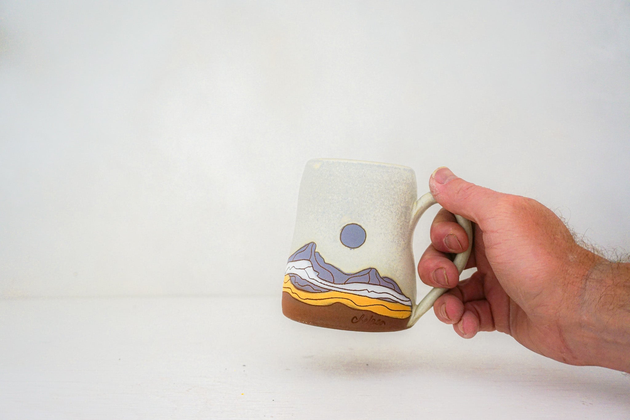 Mtn moon BUBS mug in BONE