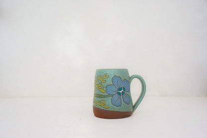 Flower Power BUBS mug in LAKE