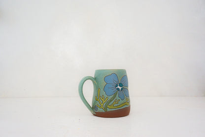 Flower Power BUBS mug in LAKE