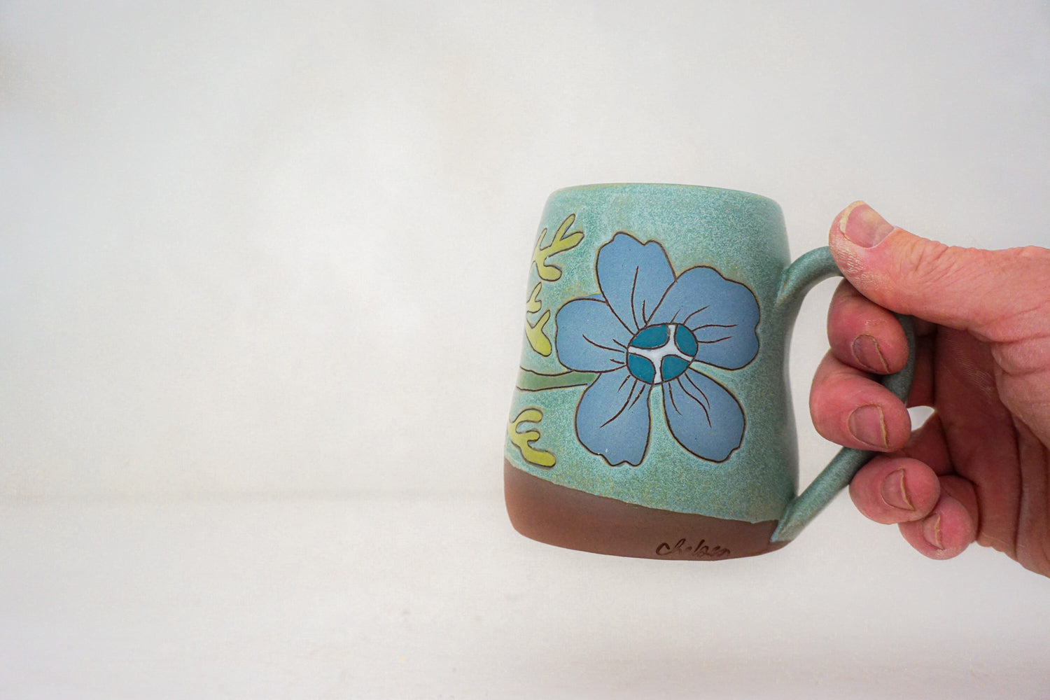 Flower Power BUBS mug in LAKE