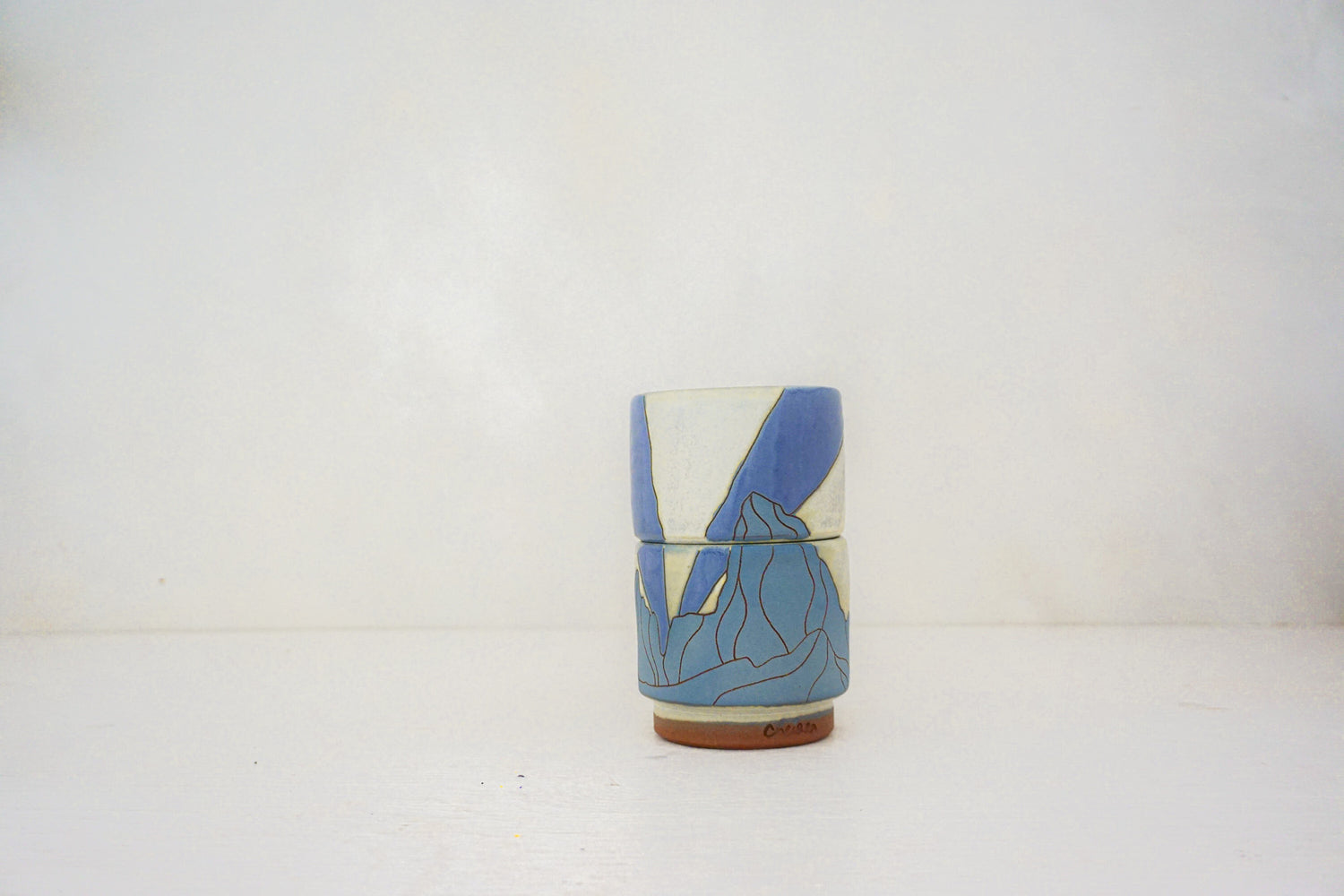 W Teton Blues stacks in BONE