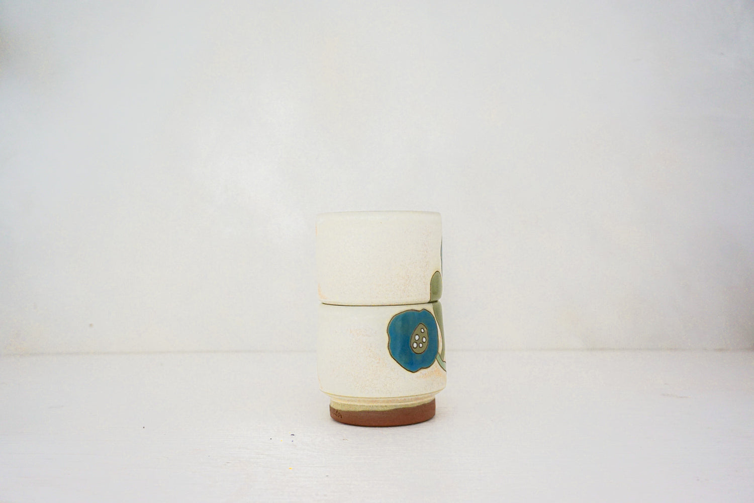 Hey you turquoise bloom stack in BONE