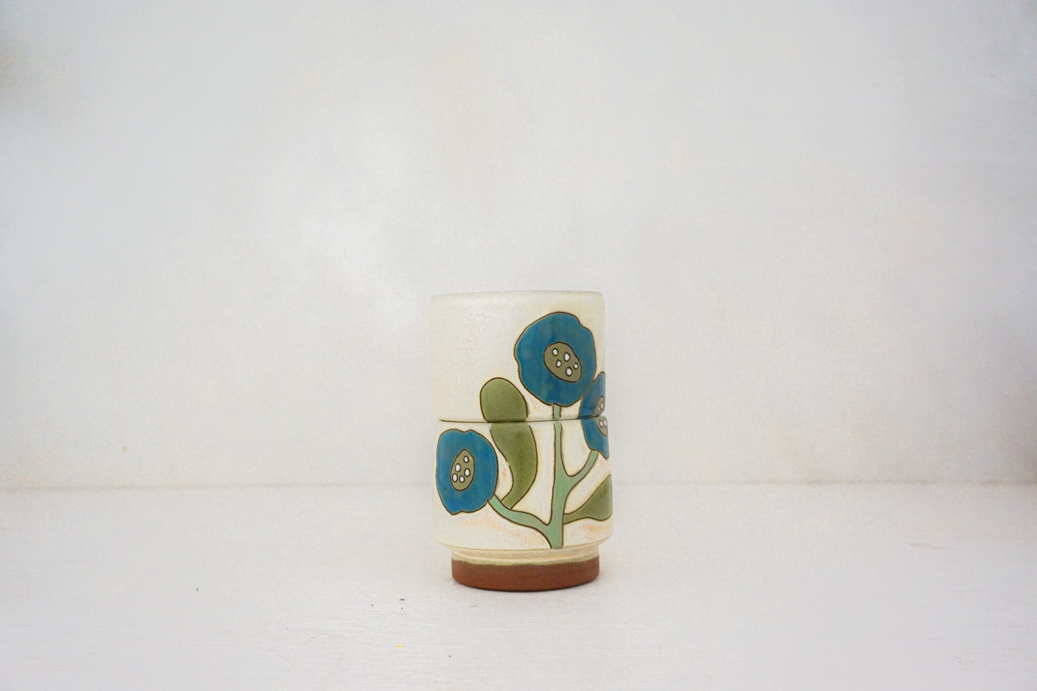 Hey you turquoise bloom stack in BONE