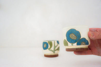 Hey you turquoise bloom stack in BONE
