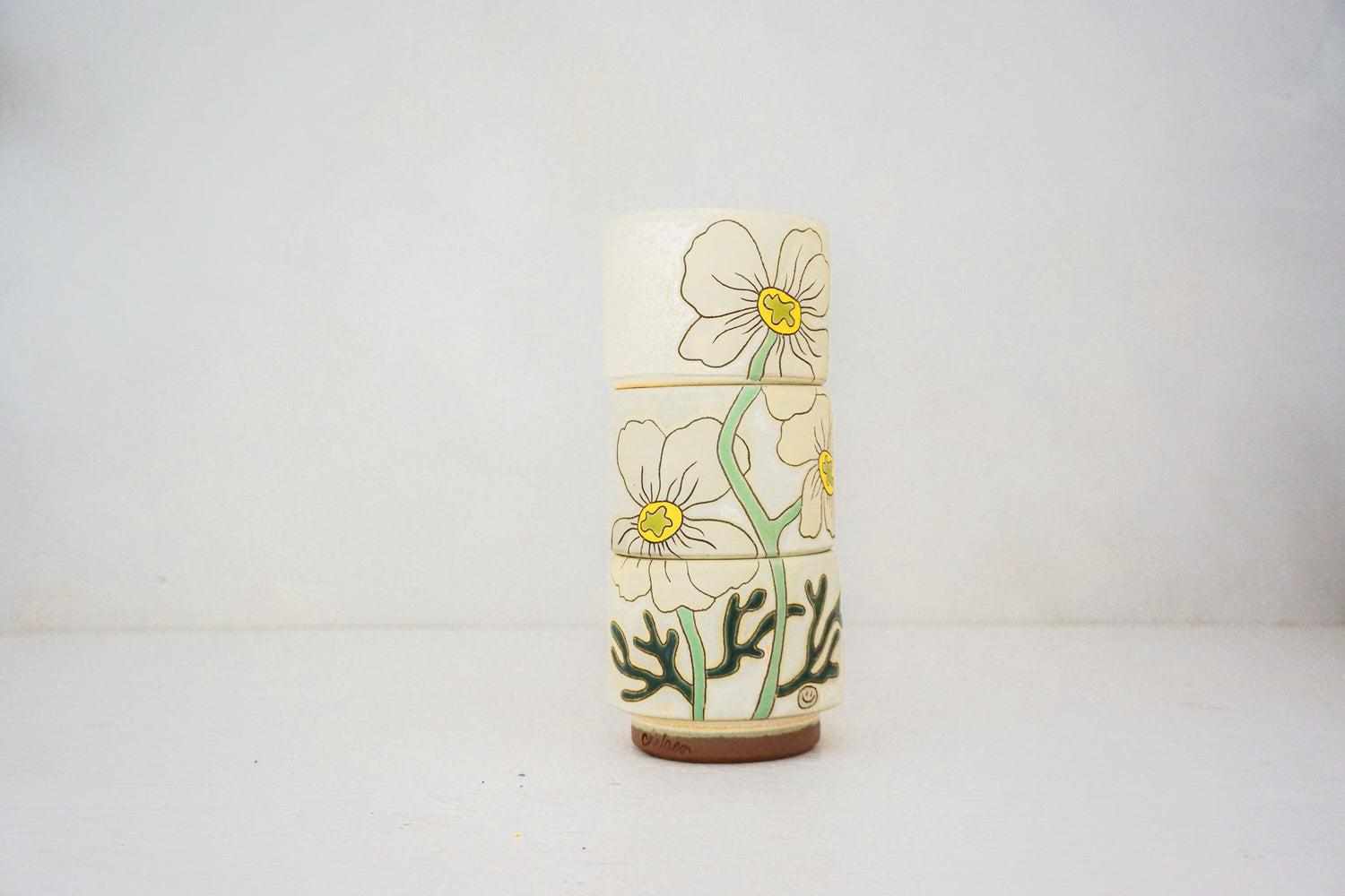 My FAV Flower Stackers cups in BONE