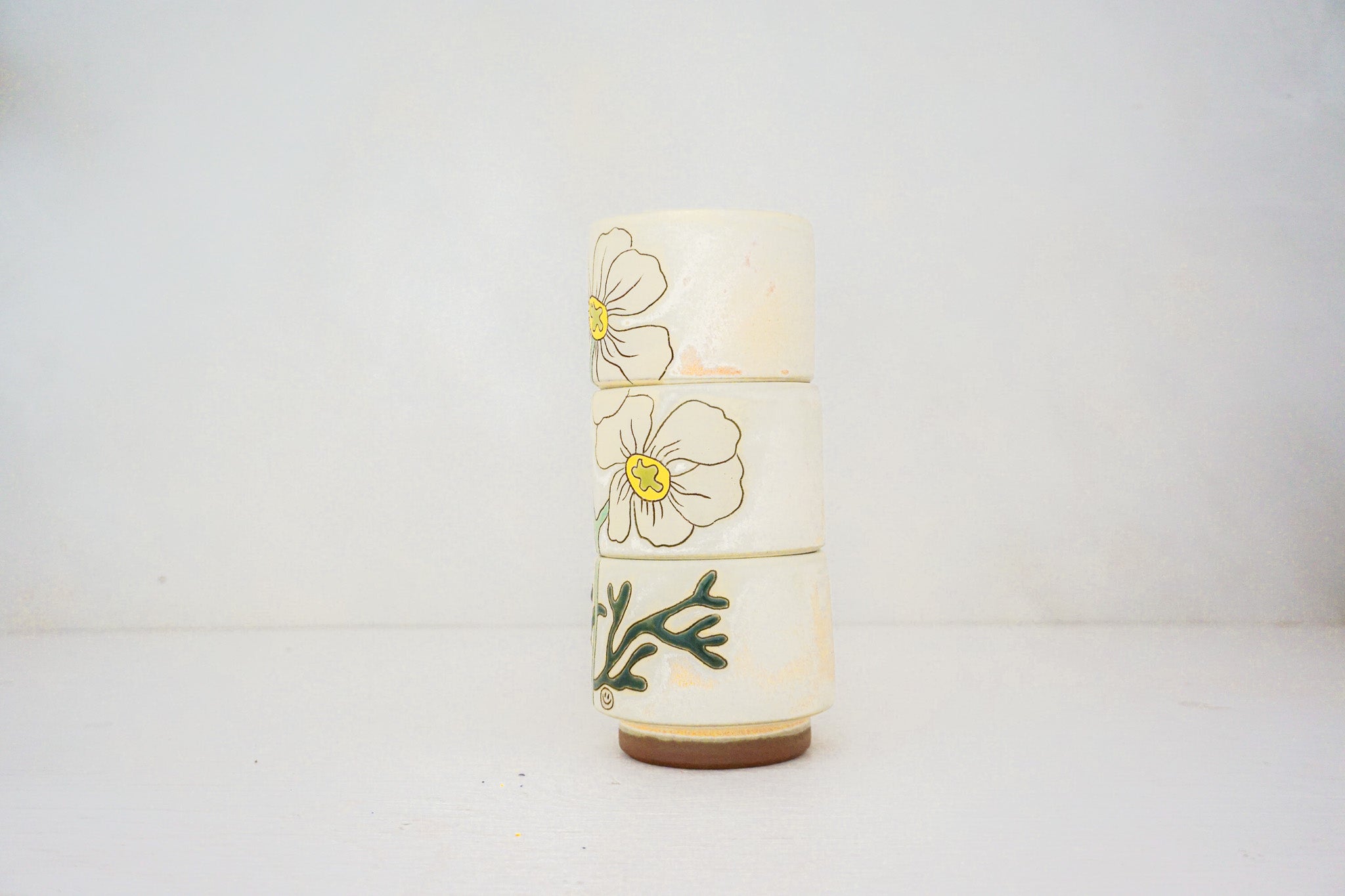 My FAV Flower Stackers cups in BONE