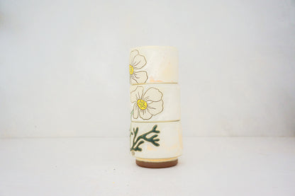 My FAV Flower Stackers cups in BONE