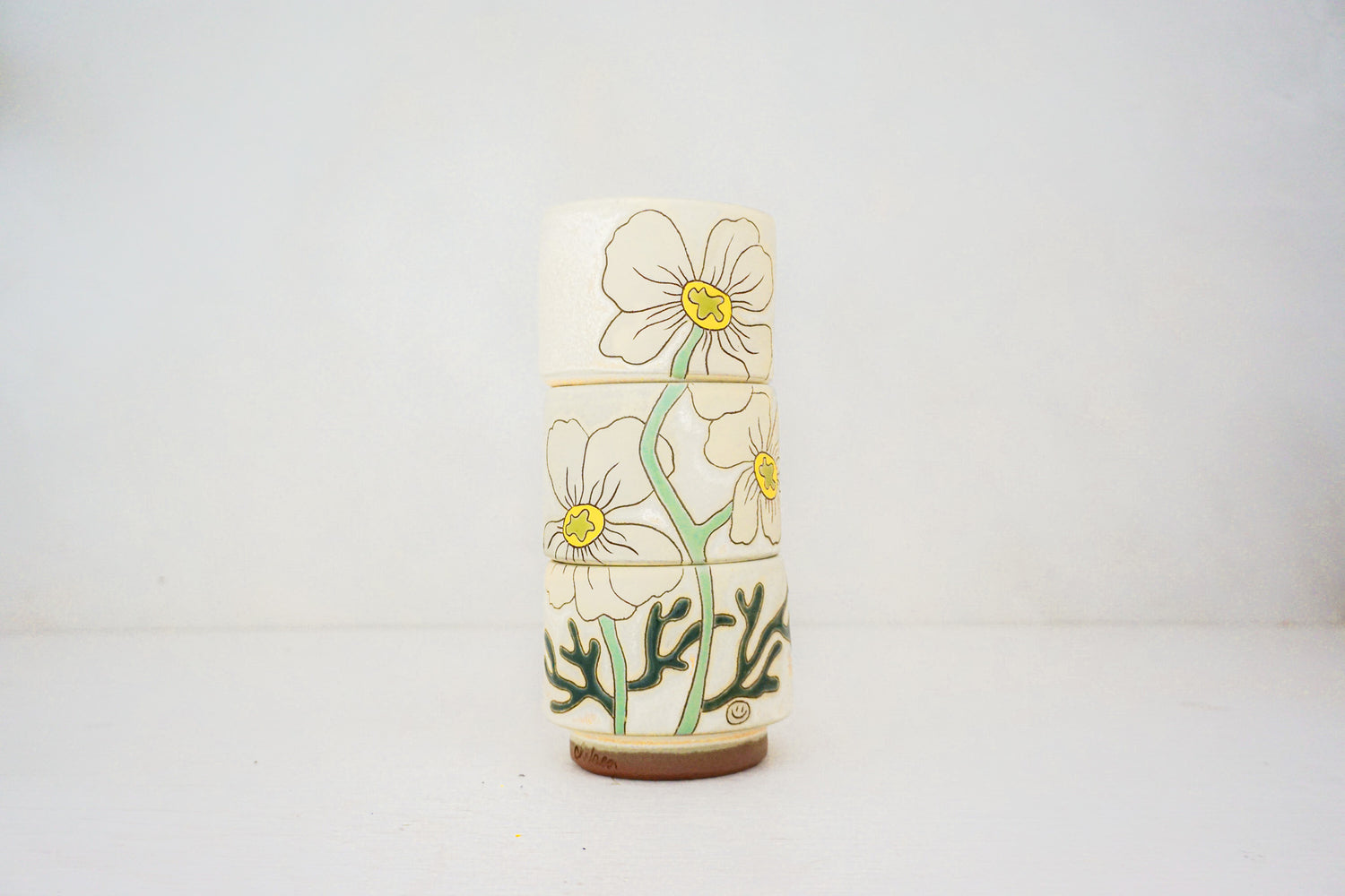 My FAV Flower Stackers cups in BONE