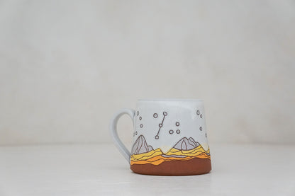 W Teton Big Dipper Crescent Mug in Snow White