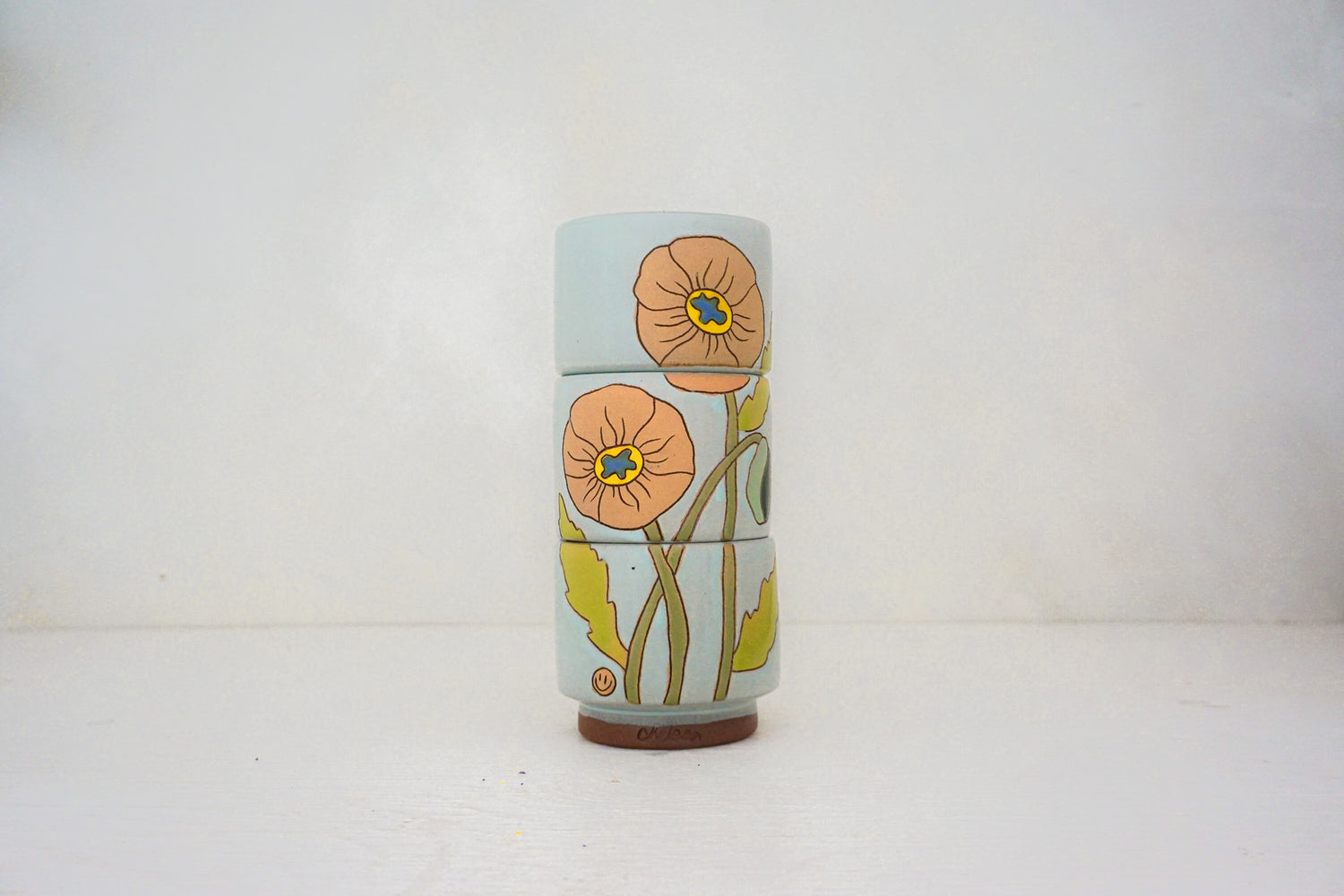 Poppy Stackers cups in IRA