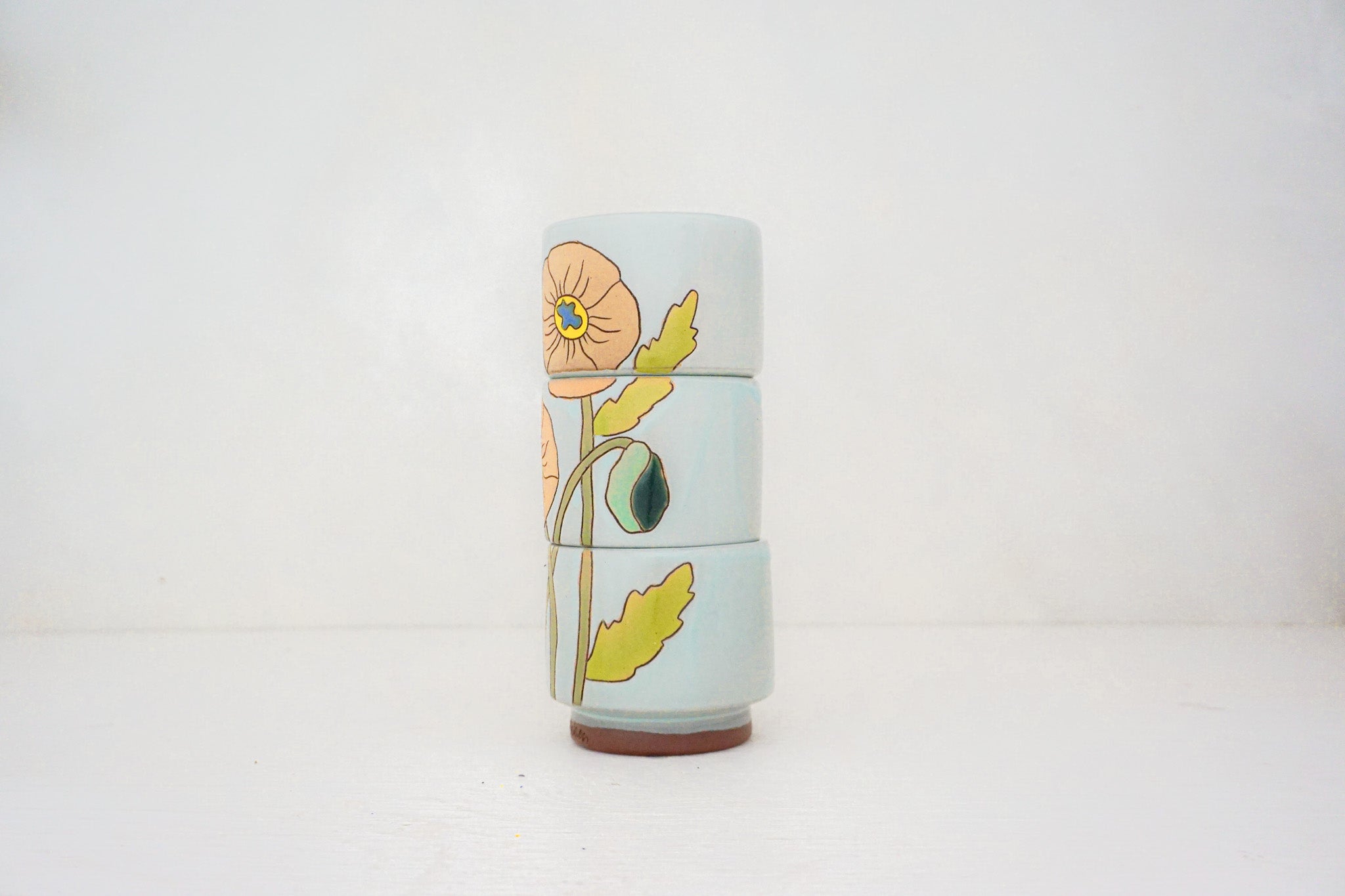 Poppy Stackers cups in IRA