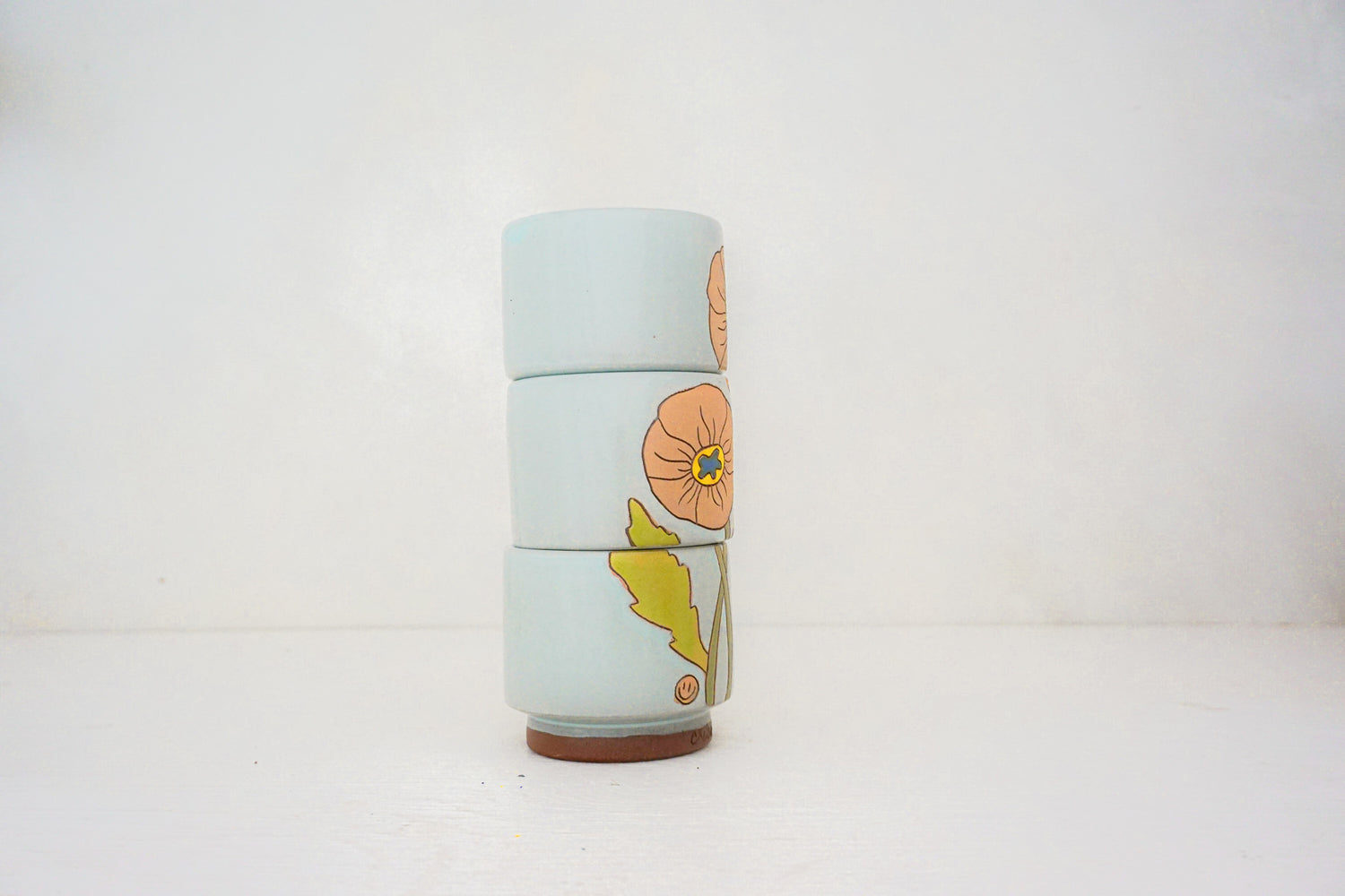 Poppy Stackers cups in IRA