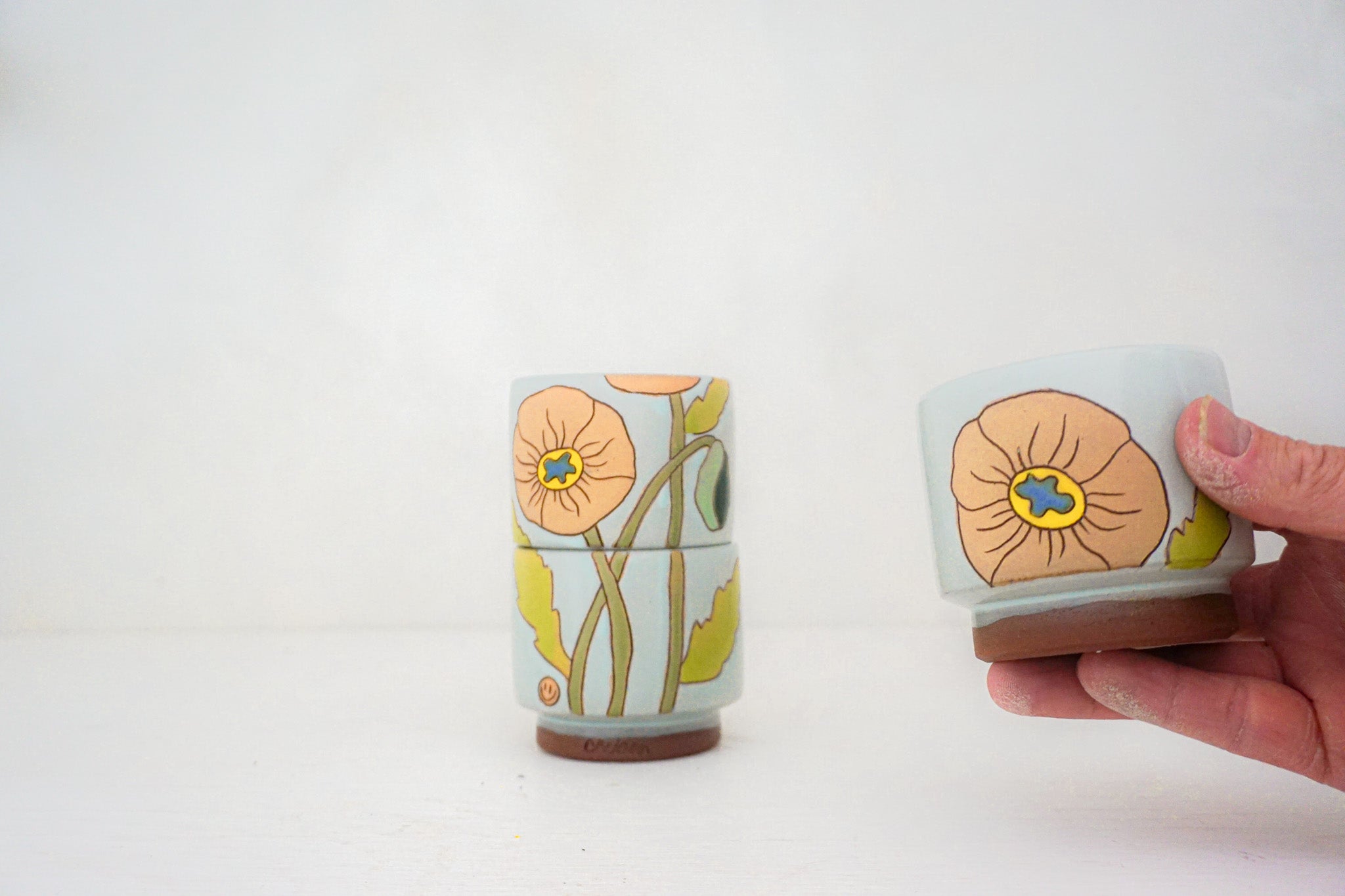 Poppy Stackers cups in IRA