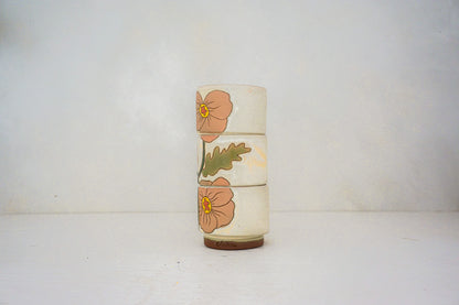 Poppy Stackers cups in BONE