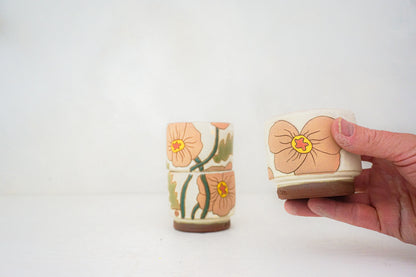 Poppy Stackers cups in BONE