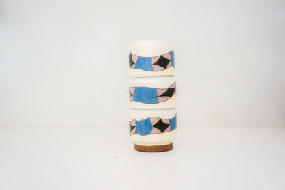 Snake Stackers cups in BONE