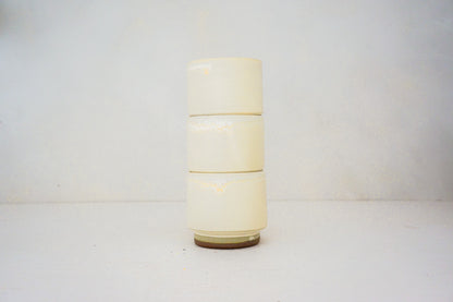 Black eyed susans Stackers cups in BONE*