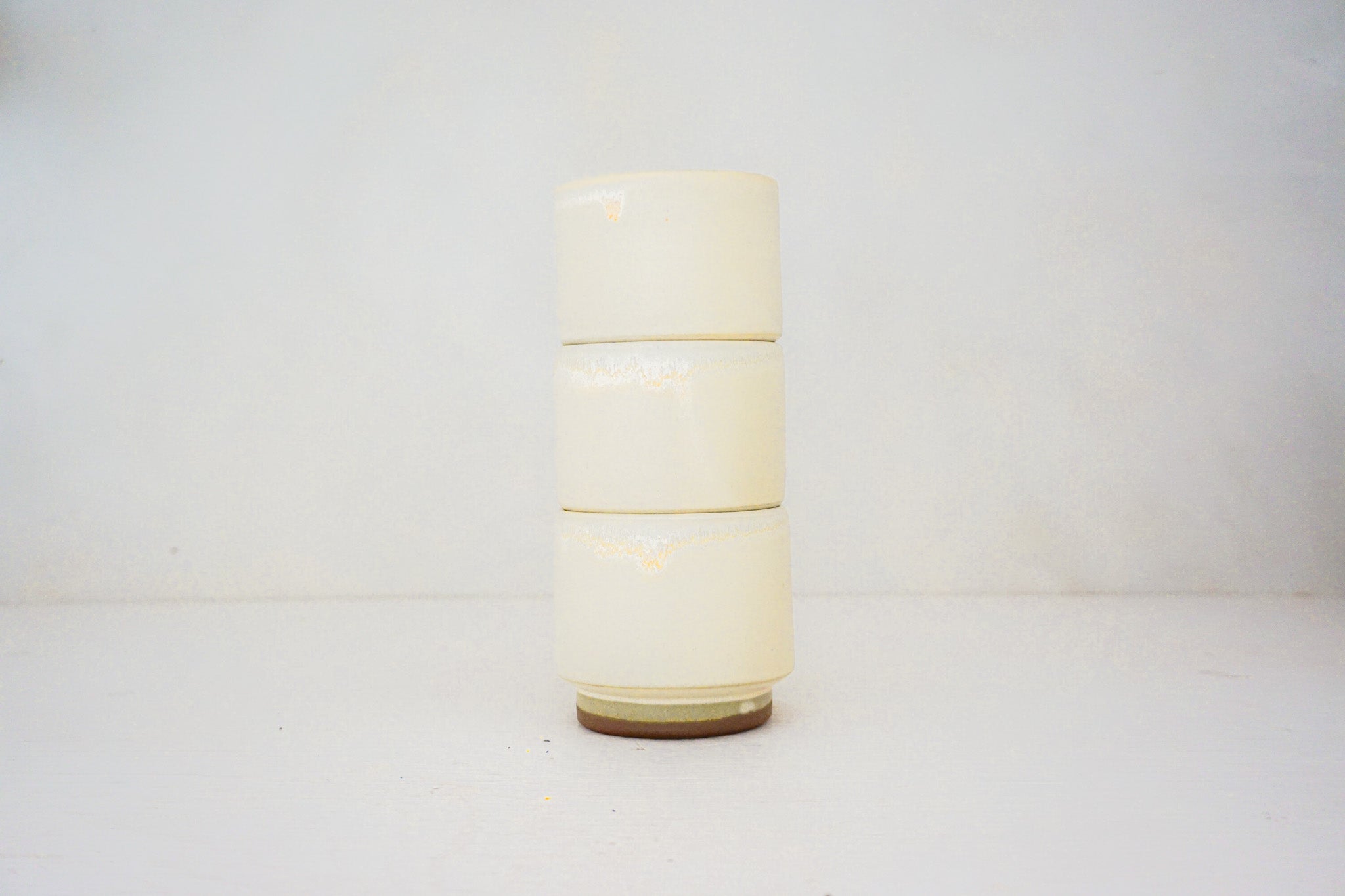 Black eyed susans Stackers cups in BONE*