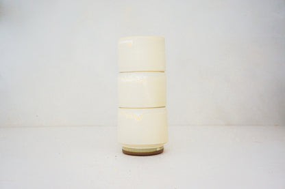 Black eyed susans Stackers cups in BONE*
