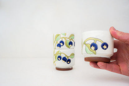 Blueberry Stackers cups in Funfetti