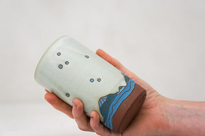 W Teton Blues cup in Bone