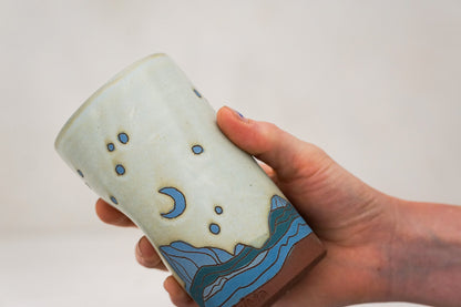 W Teton Blues cup in Bone