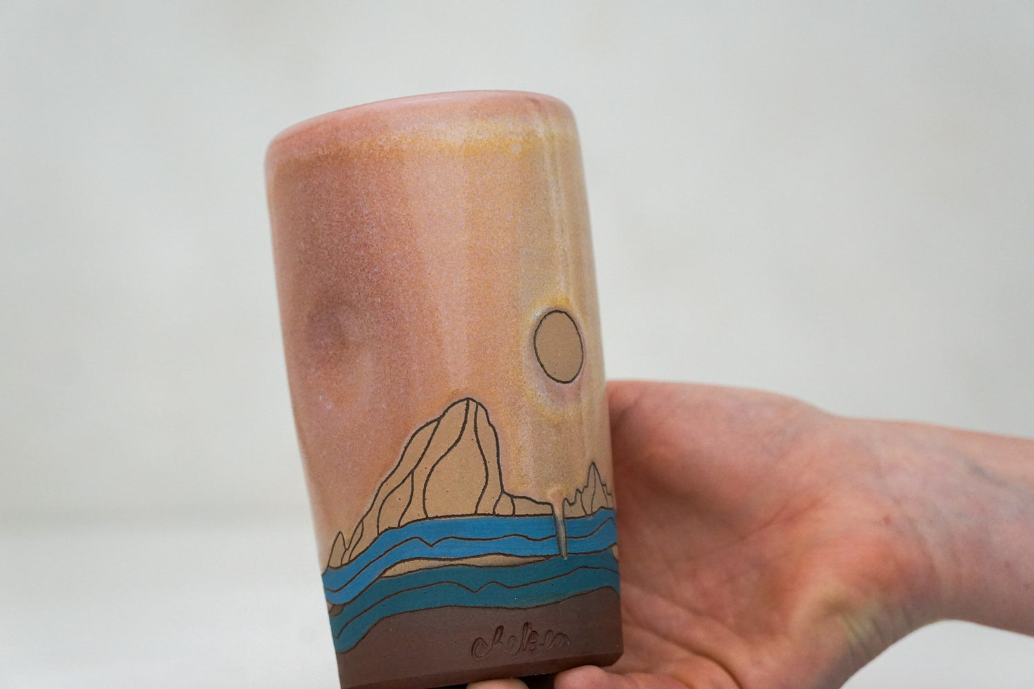 E Teton cup in Alpenglow