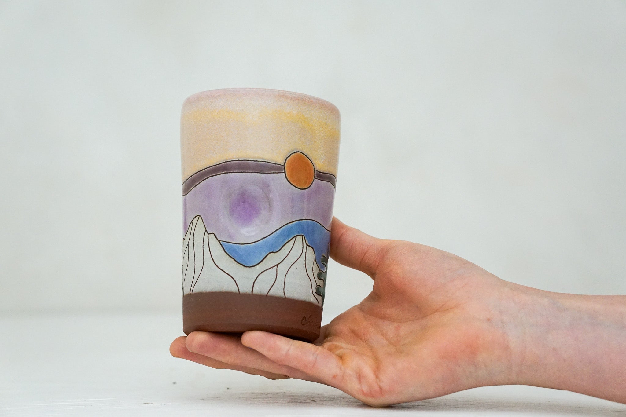 Skylines cup in Alpenglow