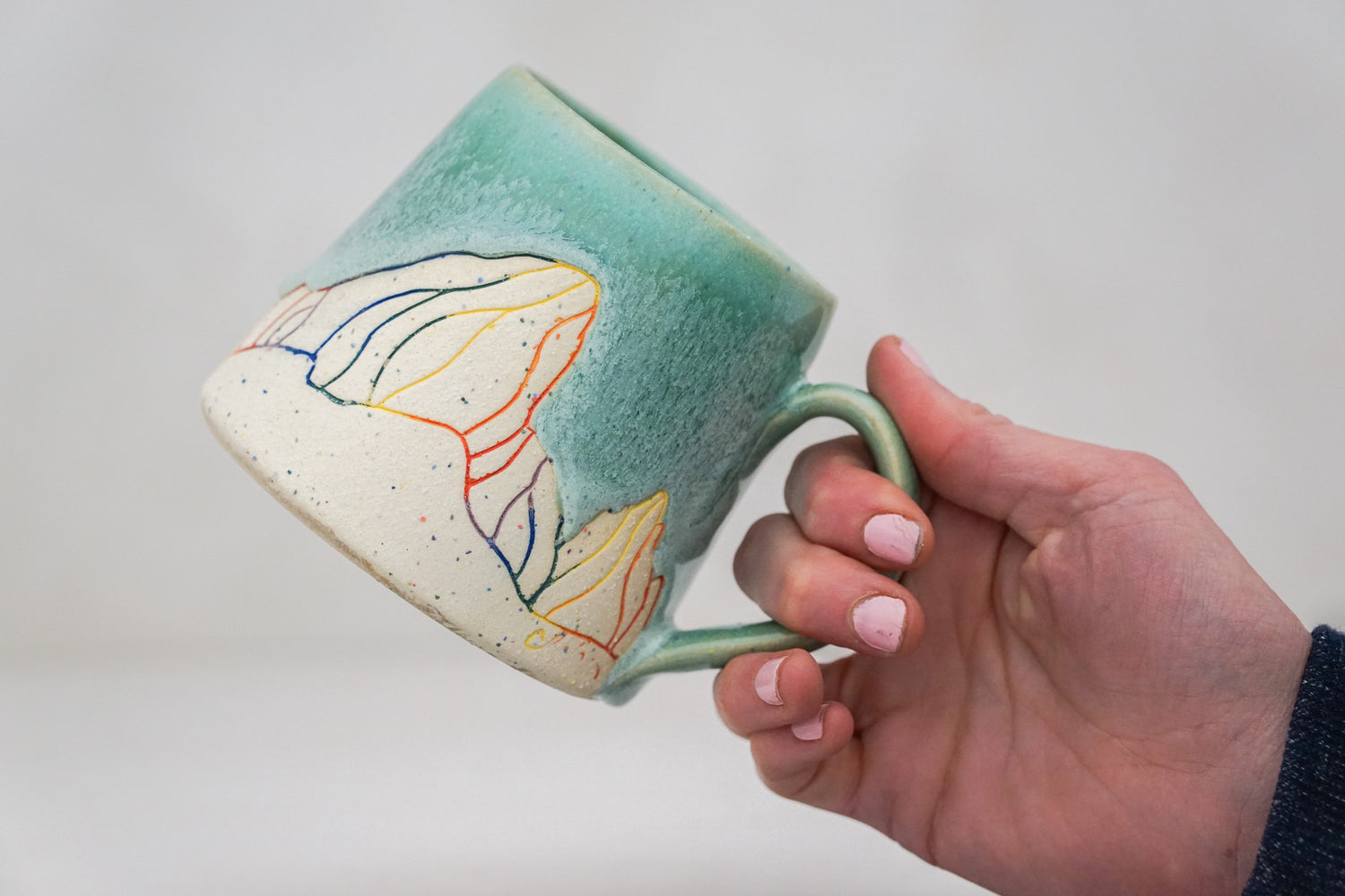 E Teton Colored Grog mug in Ira Magic
