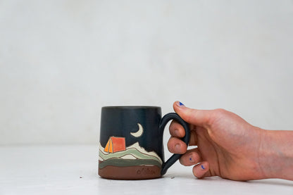 The Sliver moon camp BB mug in Darby