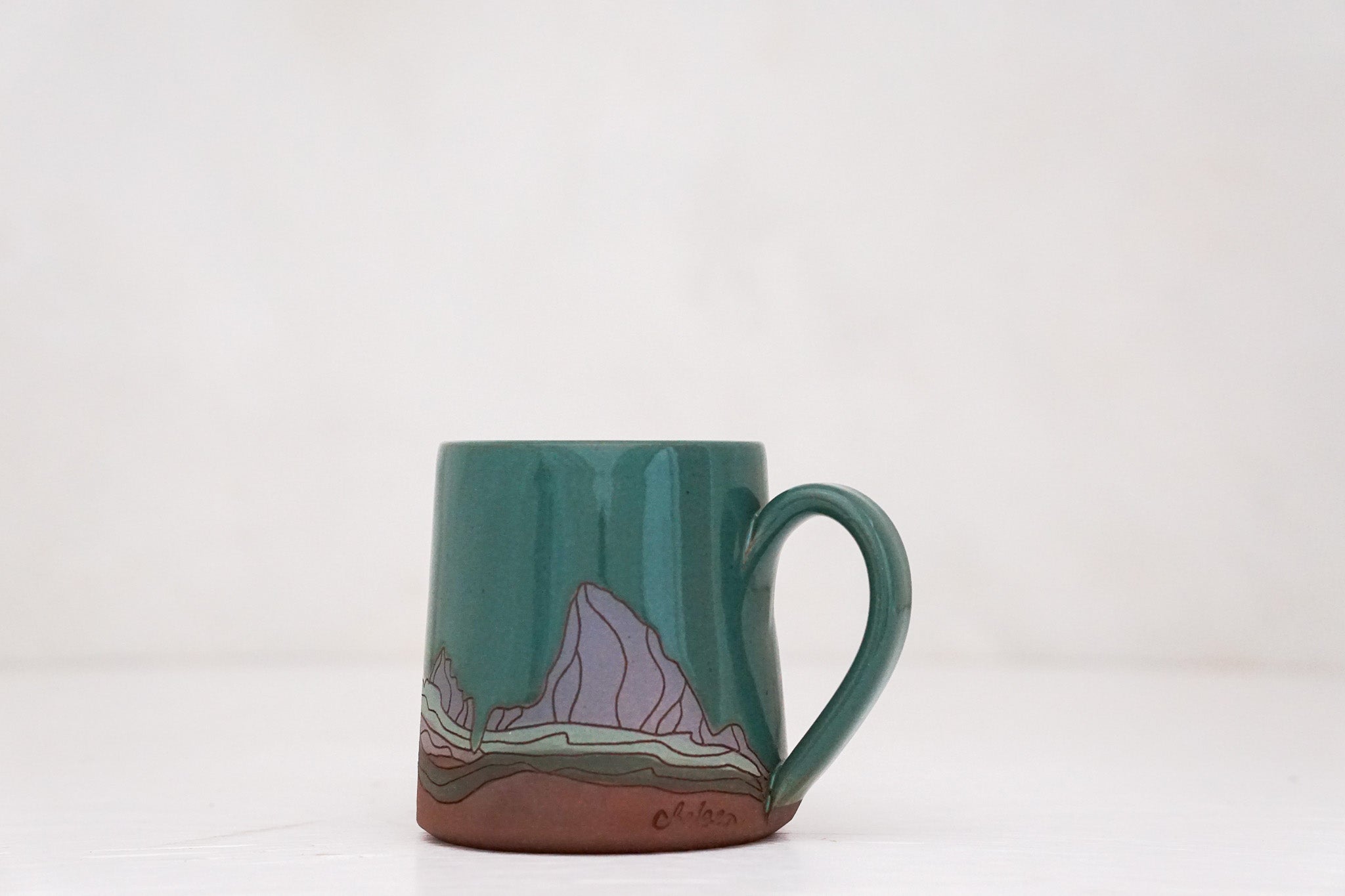 W Teton purple mug in Kali Forest