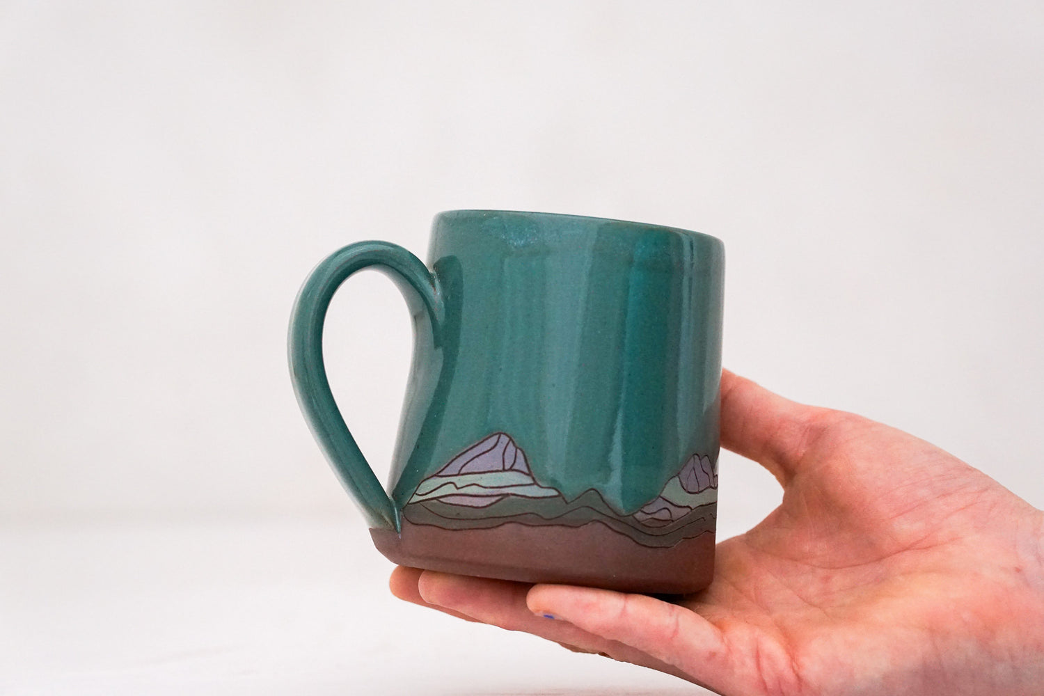 W Teton purple mug in Kali Forest