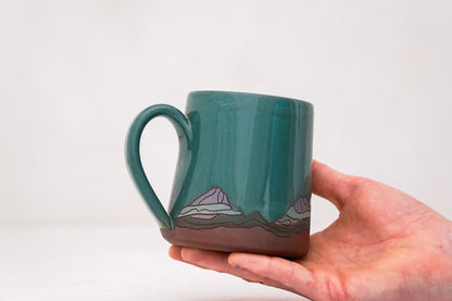 W Teton purple mug in Kali Forest